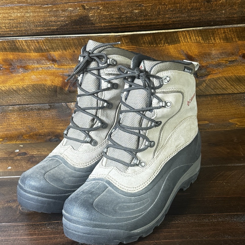 Columbia Mens Size 9 Cascadian Summit Winter Boots Suede Leather Water Resistant